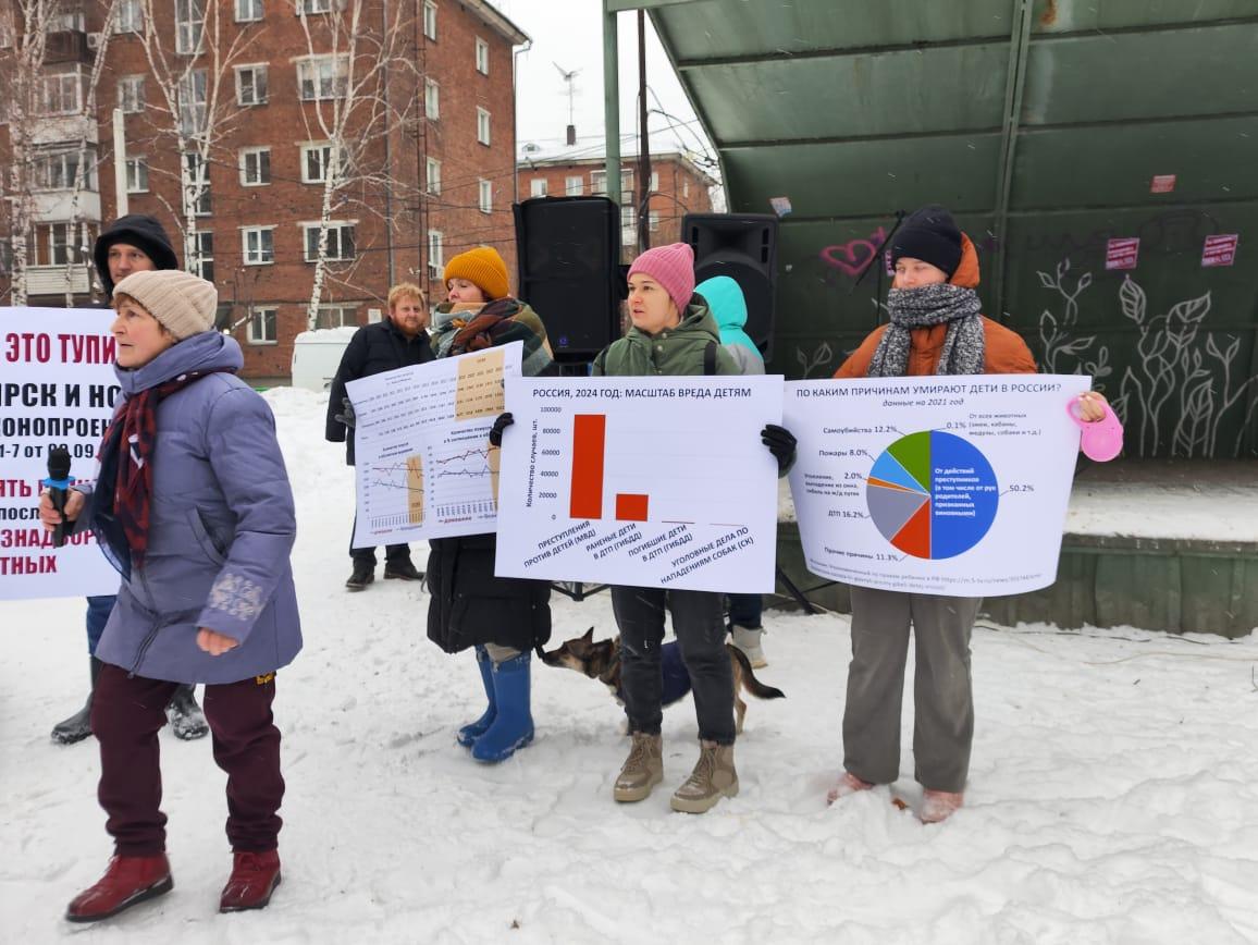 Фото Триста новосибирцев вышли на митинг против закона об эвтаназии бездомных животных 2